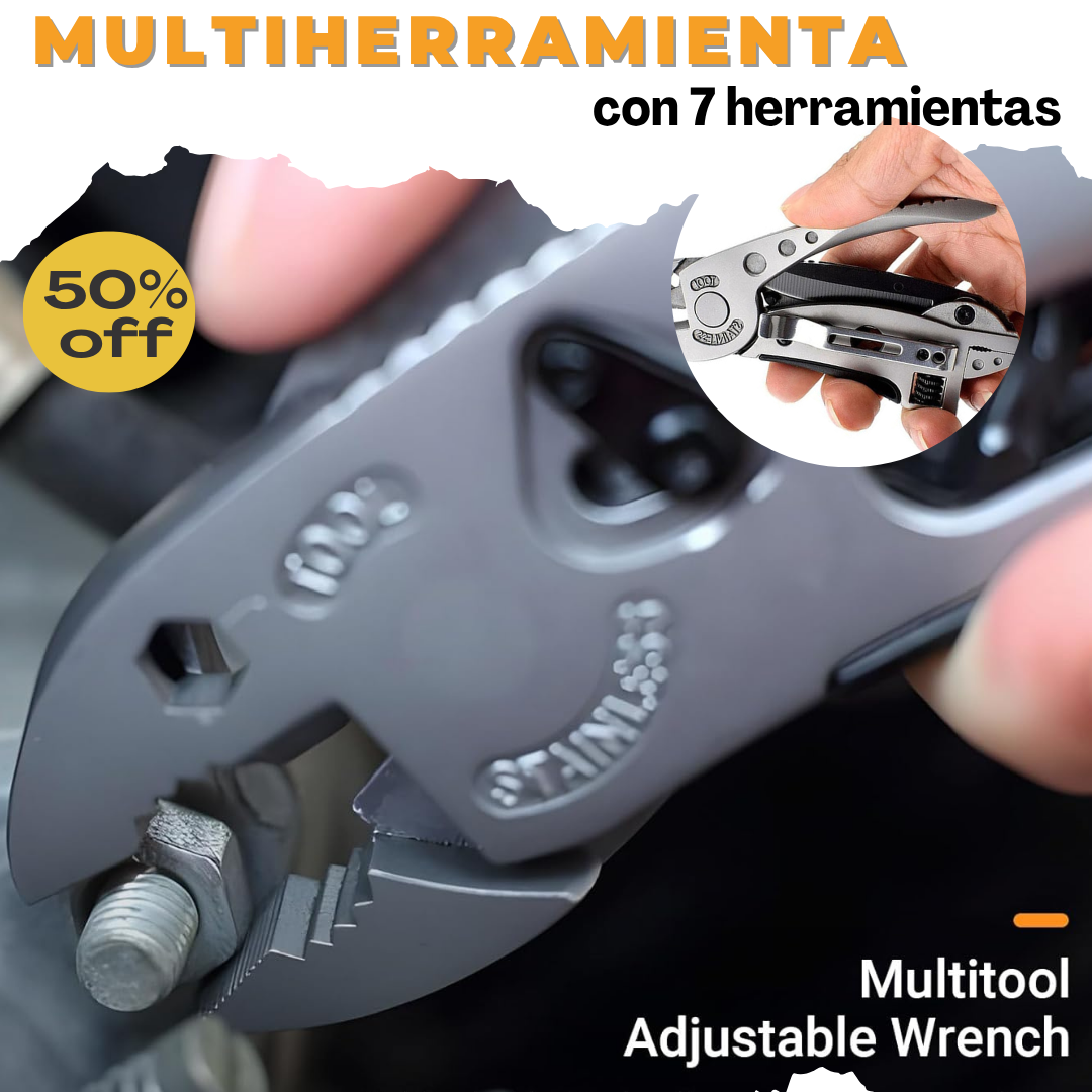 Multiherramienta Multitool® 7 en 1🛠️La herramienta que todo Hombre necesita 🙎♂️