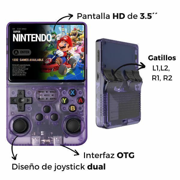 CONSOLA VIRAL🔥 RETRO R36s 15000 JUEGOS
