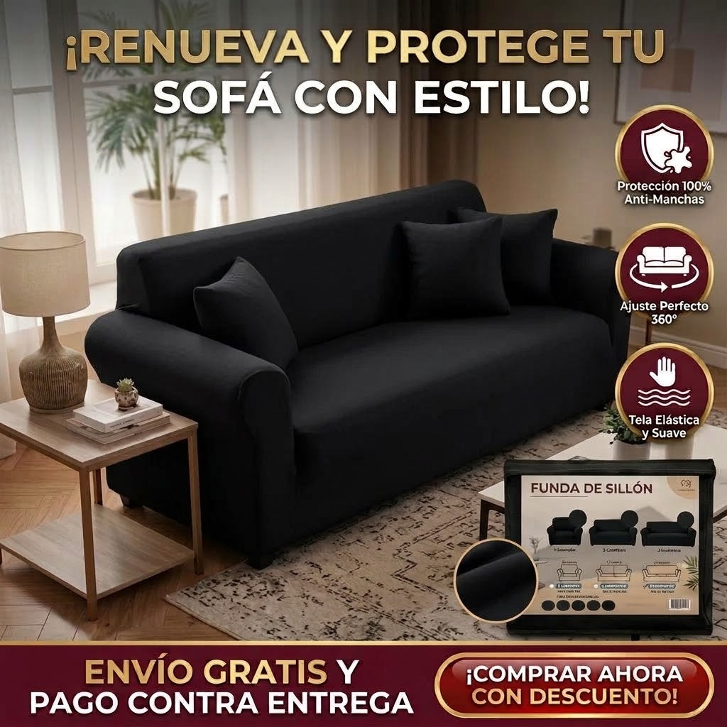 🛋️Funda Protectora Para Sofa De 3 Cuerpos✨👉🏡
