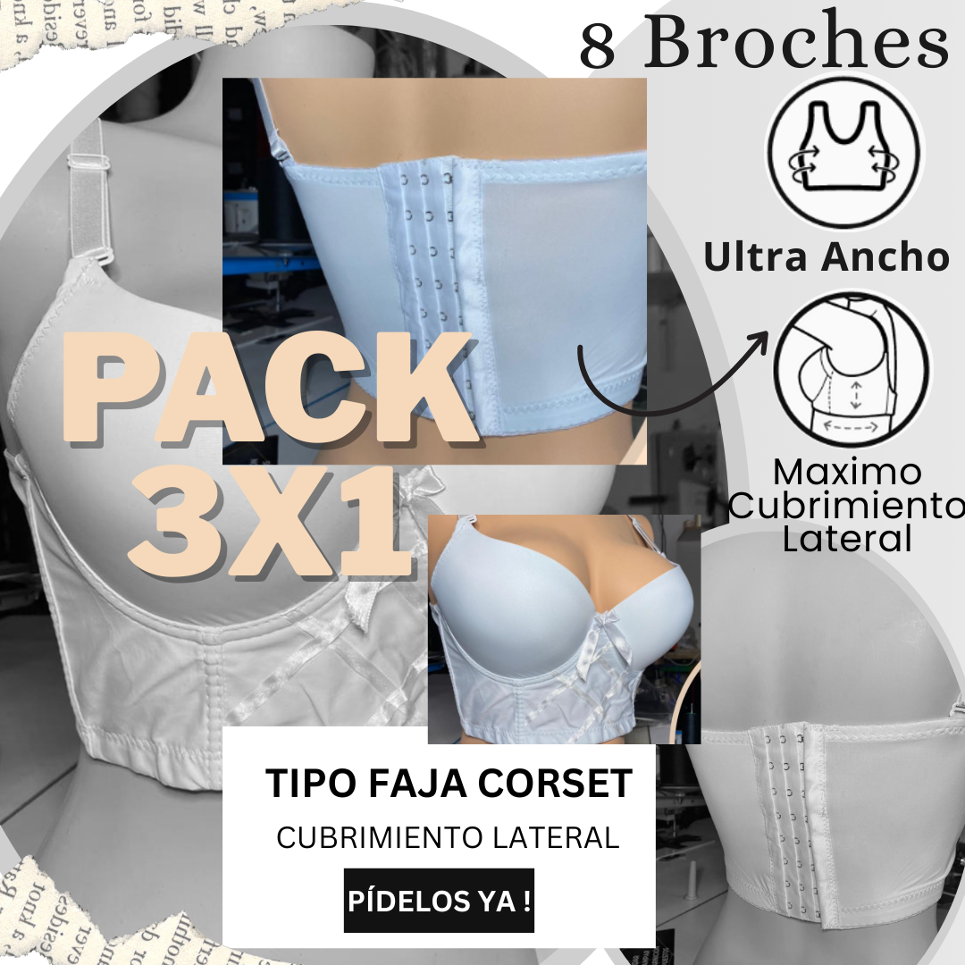 PACK 3X1 OFERTA CONFORBRA® Sujetador con 8 Broches👉 - OFERTA ESPECIAL💯🎁