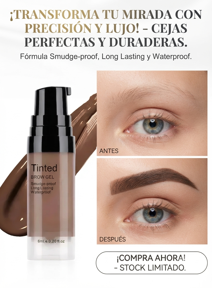 1+1 Gel BrowGlue, Gel de cejas 😉teñido de sujeción extrema 2x1👉🏻🔥