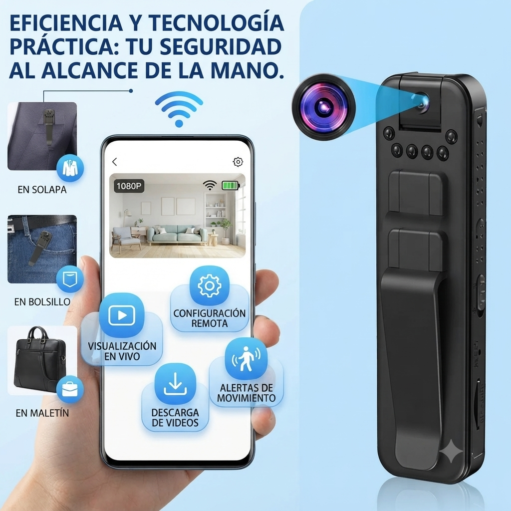 Mini Camara Portatil L7 🛡️🤯 Compacta y lista para usar 😉