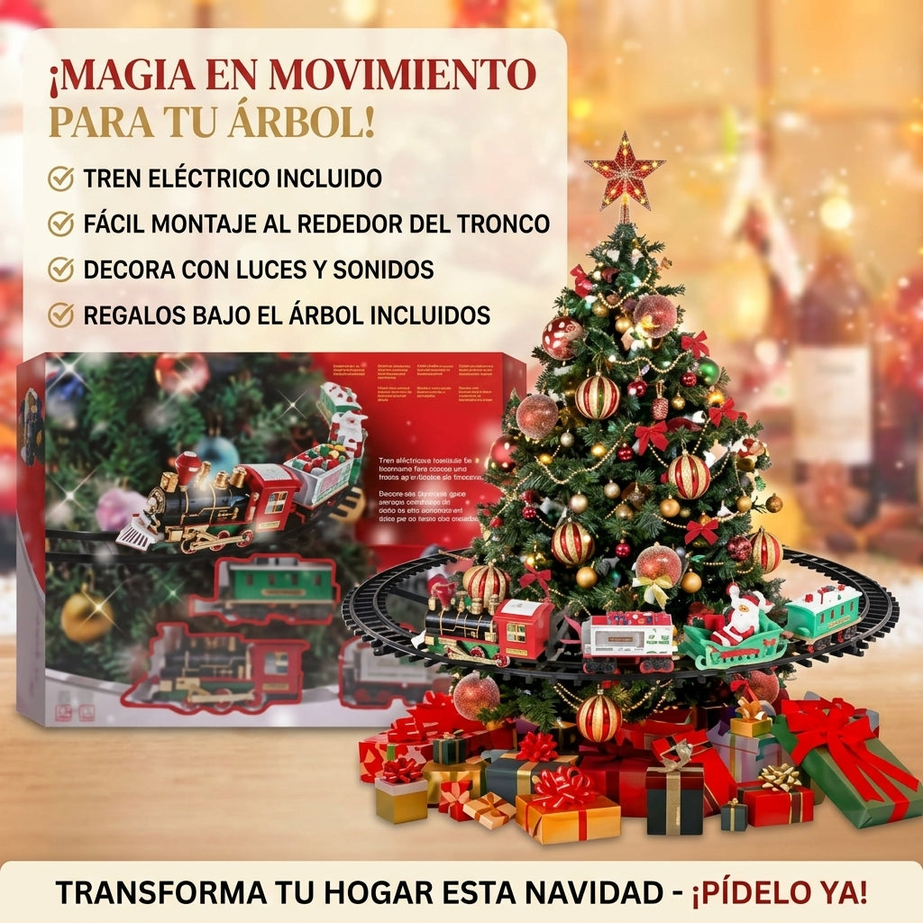 💫Set De Tren 🚂Colgante🎄 Para Árbol De Navid🎁🧑🏻🎄🎄