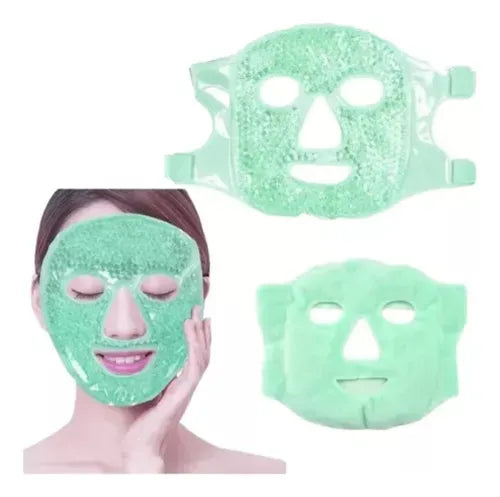 Máscara Facial Frío Calor: ojos hinchados, alivio de migrañas, cuidado de la piel, hinchazón, acné, azul