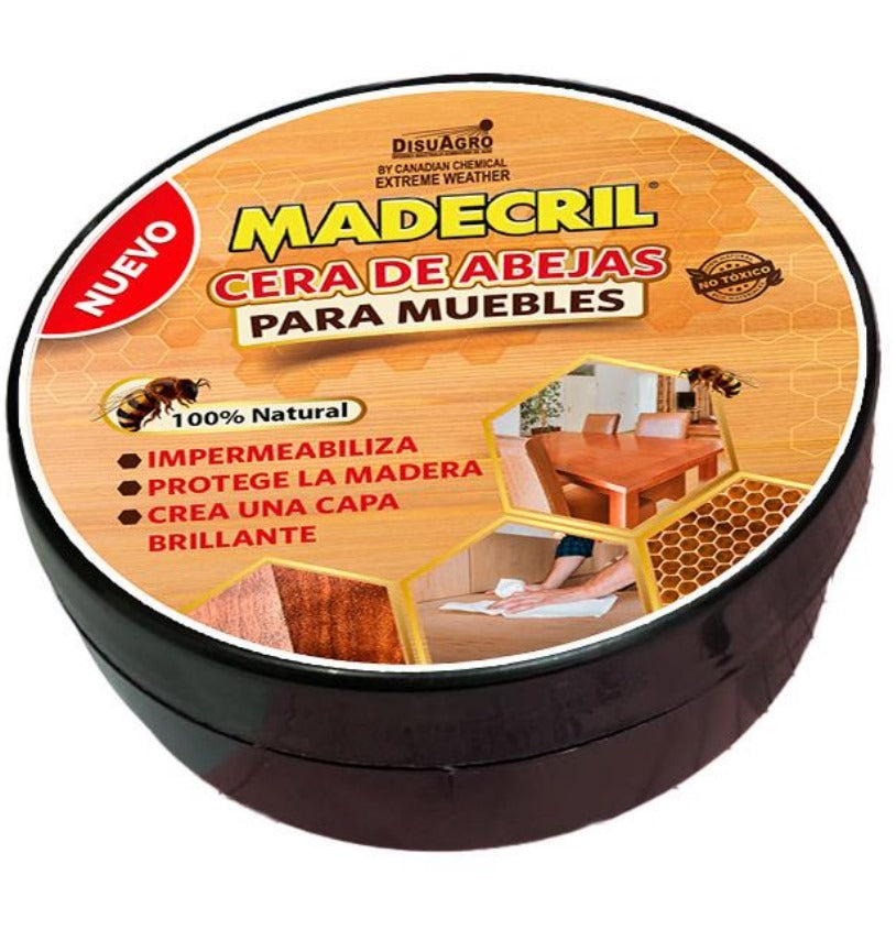 MADECRIL ACONDICIONADOR DE MADERA CON CERA DE ABEJA PARA MUBLES Y MADERA