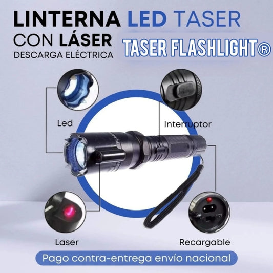 SecureSpark™ - Súper Linterna con Función Taser