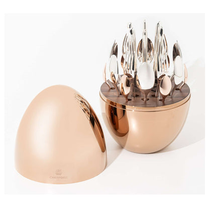 ¡Exclusivo y Elegante! Cubiertos Acero Inoxidable  Oro Huevo; 24 pzs 🍴🧑🏻‍🍳