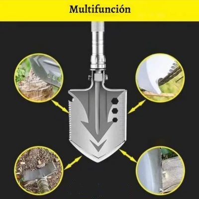 TrekTech Utility™ - PALA TACTICA MULTIFUNCIONAL SUPERVIVENCIA O ACAMPAR