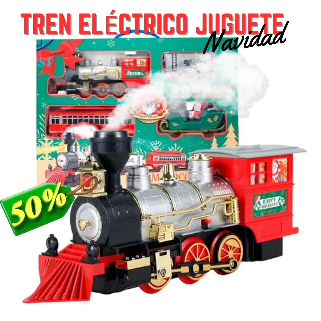 OFERTA ESPECIAL 💯Tren Electrico Musical Navideno Clasico🥳 💨El mejor Regalo🤶👉