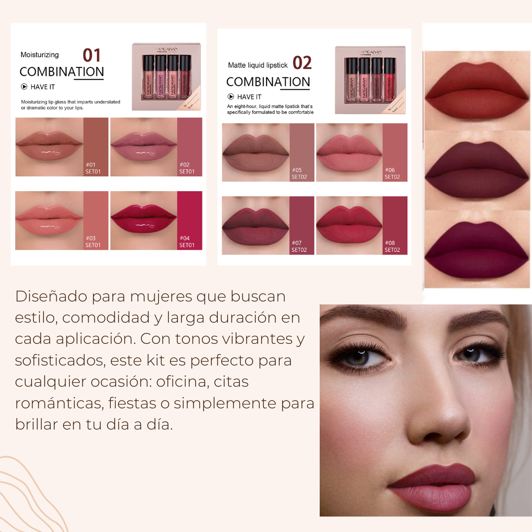 OFERTA 🤯Set de Tonos Mate &amp; Hidratantes Mate 🤯✨ "Un tono para cada Ocasión"