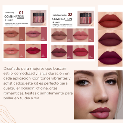 OFERTA 🤯Set de Tonos Mate &amp; Hidratantes Mate 🤯✨ "Un tono para cada Ocasión"