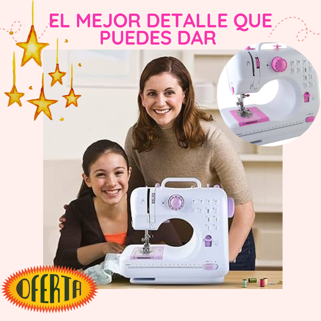 Sewing Machine💯 Máquina de Coser Eléctrica, con 12 Puntadas y Luz LED: