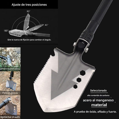 TrekTech Utility™ - PALA TACTICA MULTIFUNCIONAL SUPERVIVENCIA O ACAMPAR