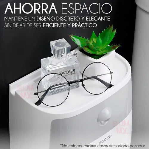 Soporte Dispensador de papel higiénico portátil, impermeable