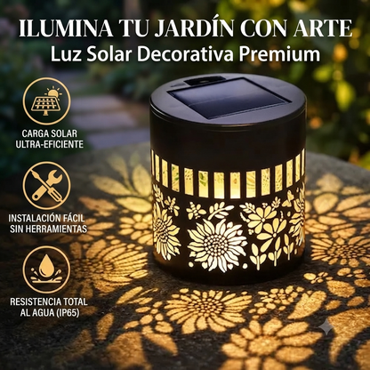 👉🏻Lampara Mandala🏵️ Solar de Pared con Proyección 7 Colores🔥👉🏻