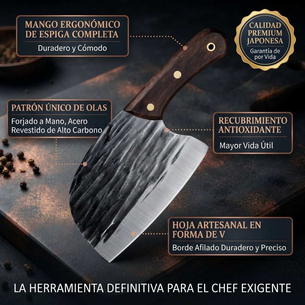 Cuchillo hachuela listo para entrega
