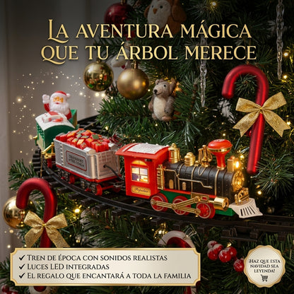 💫Set De Tren 🚂Colgante🎄 Para Árbol De Navid🎁🧑🏻‍🎄🎄