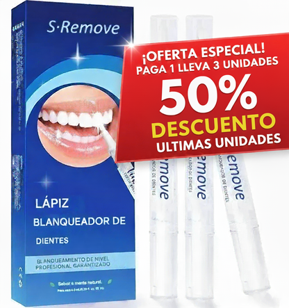 OFERTA 3x1 - Lápiz Blanqueador Dental Profesional- S-Remove® ORIGNIAL