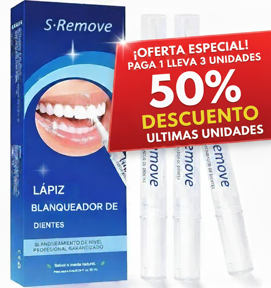 OFERTA 3x1 - Lápiz Blanqueador Dental Profesional- S-Remove® ORIGNIAL