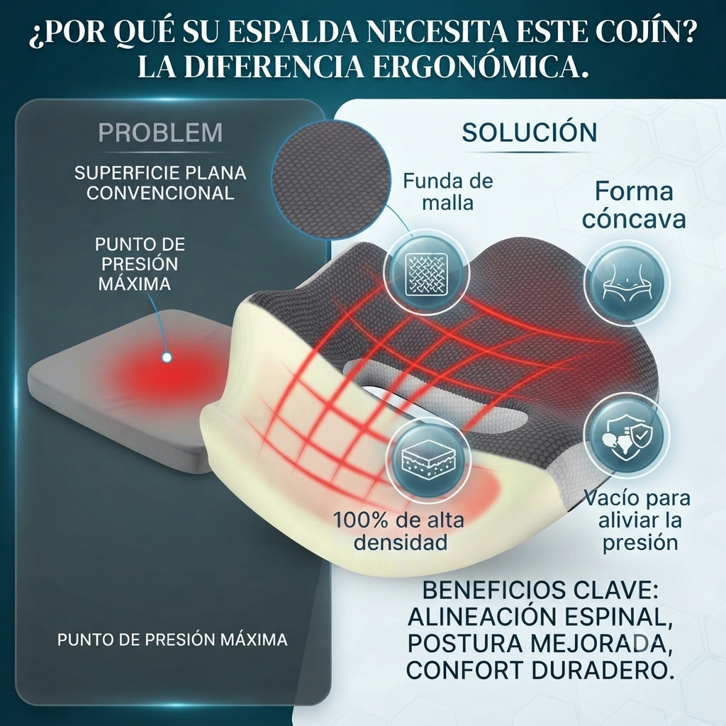 Cojin hergonomico Para dolor de coxis