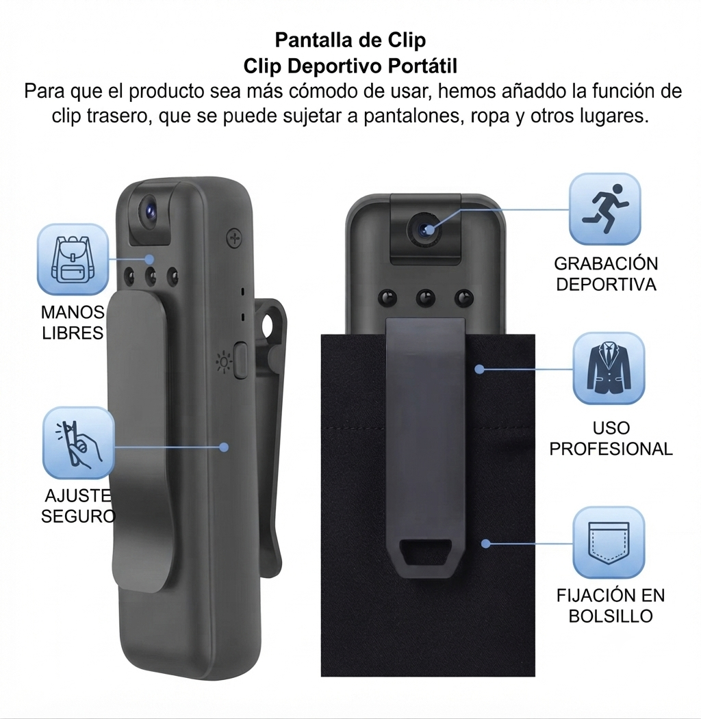 Mini Camara Portatil L7 🛡️🤯 Compacta y lista para usar 😉