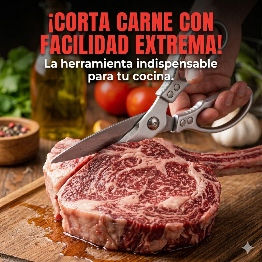 Tijera Acero KitchenPro: precisión, fuerza y versatilidad en tu cocina🧑🏻‍🍳