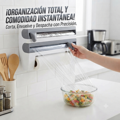 Dispensador de Papel para Cocina 4 en 1 Multiuso