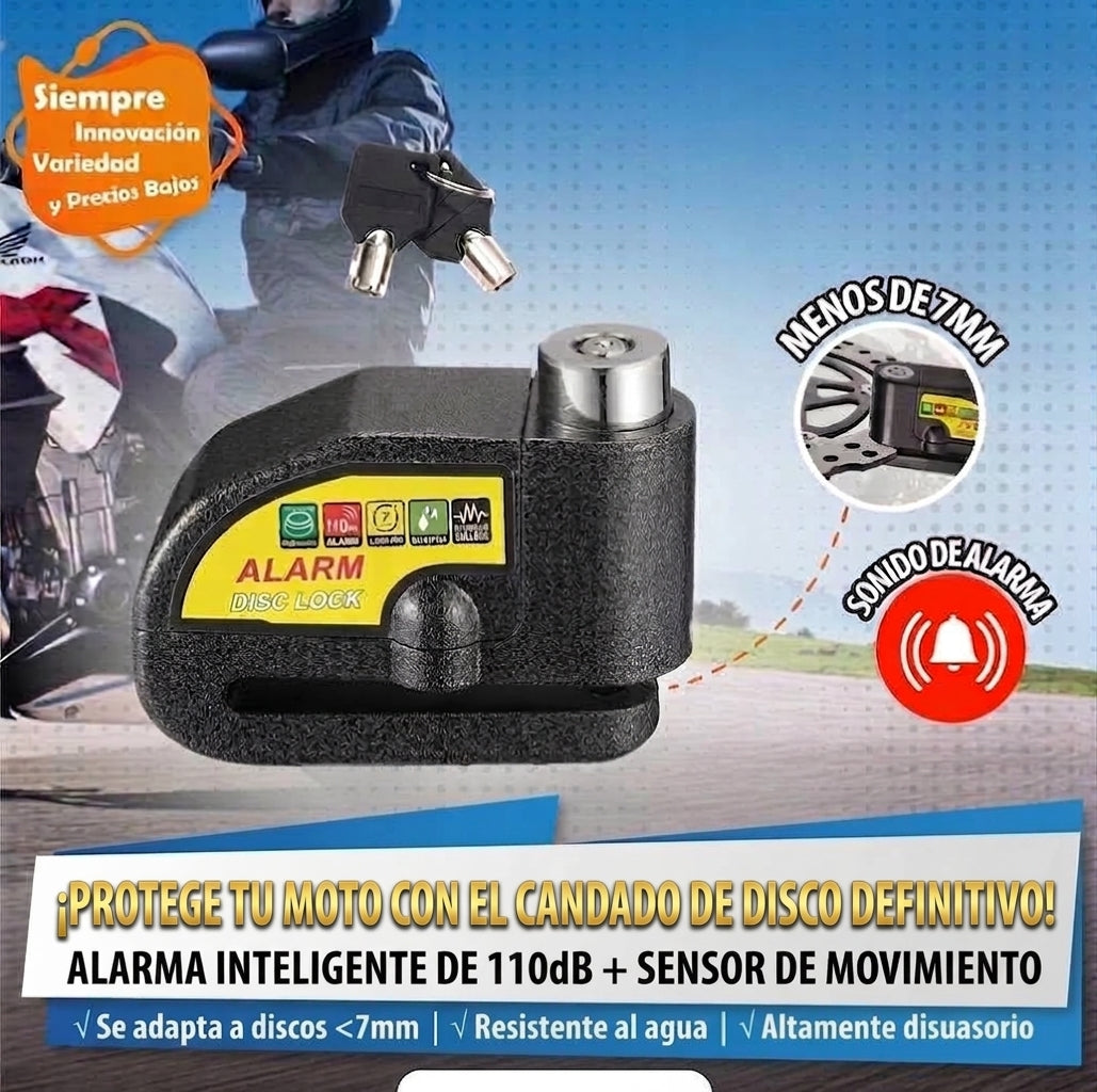 Candado De Alarma Para Moto