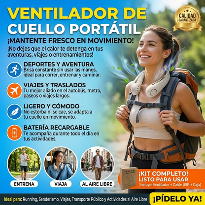 💨Ventilador Portatil Para Cuello Articair😯🧏🏻‍♀️