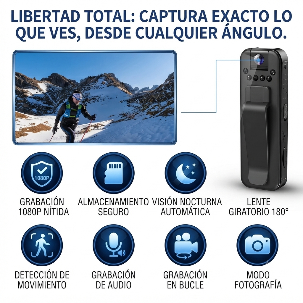 Mini Camara Portatil L7 🛡️🤯 Compacta y lista para usar 😉