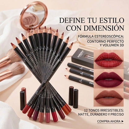 🔥Set 12 Lapices Delineadores De Alta Fijación💋