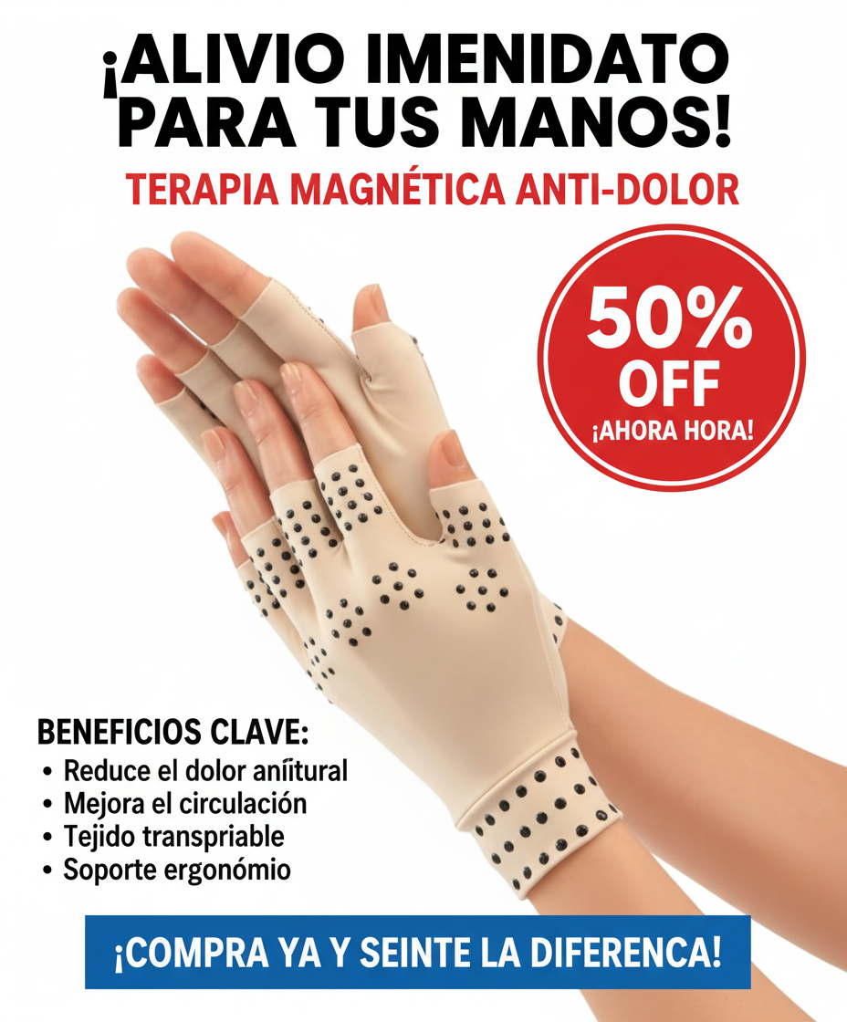Guantes magnéticos 🧤para artritis, carpo, tendinitis o cualquier dolor🤕 Alivio Natural y Comodidad Diaria