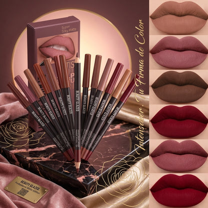🔥Set 12 Lapices Delineadores De Alta Fijación💋
