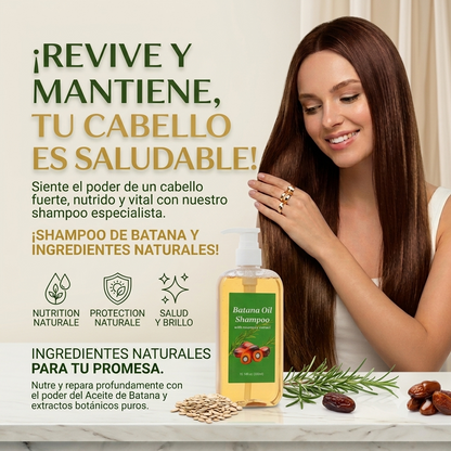 Shampo Batana + Romero 🌿 | Crece, Fortalece y Brilla | El Secreto Natural para tu Cabello 💚🔥