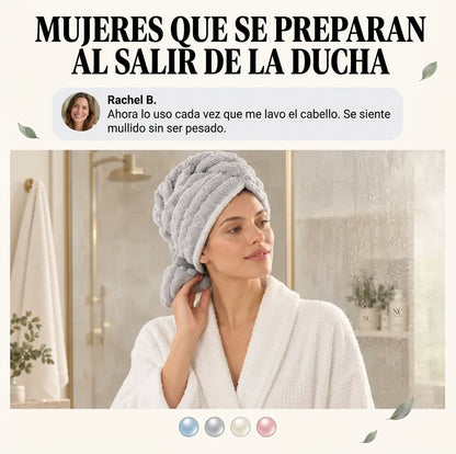 👉Twist' La Toalla Para Cabello Secado Rápido Plush Secadorapido 2x1🤯