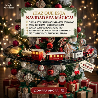 💫Set De Tren 🚂Colgante🎄 Para Árbol De Navid🎁🧑🏻‍🎄🎄