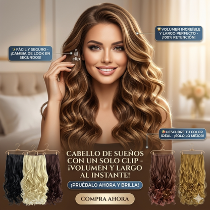 OnduLux® Hair Extensions 💁🏻‍♀️Ondulado con Clip ajustables 🔥🤯