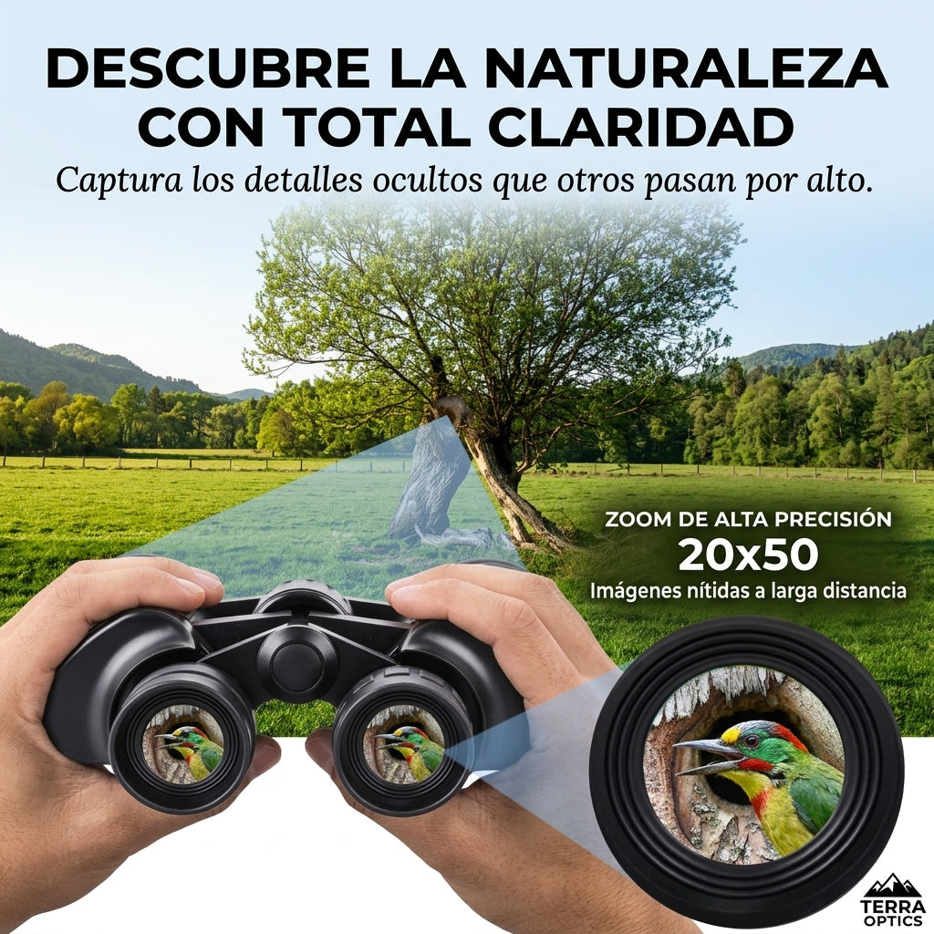 Binoculares 20x50 Prismaticos Vision Amp