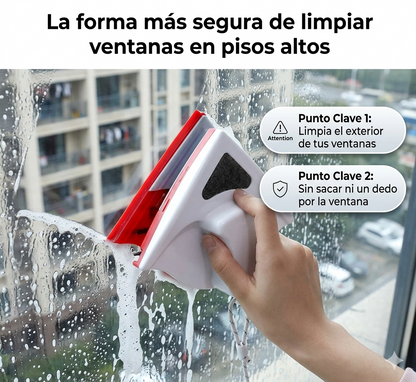 Limpia Cristales 🪟Magnético: La forma más segura de limpiar ✨👉🏻
