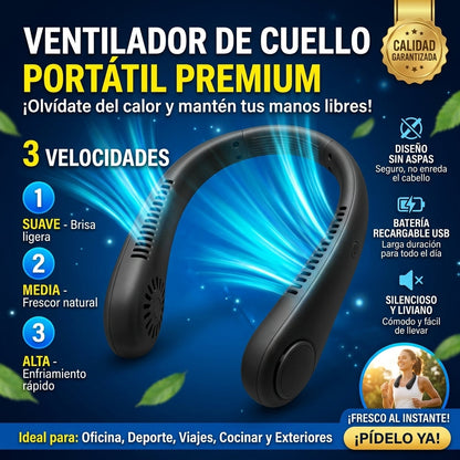 💨Ventilador Portatil Para Cuello Articair😯🧏🏻‍♀️