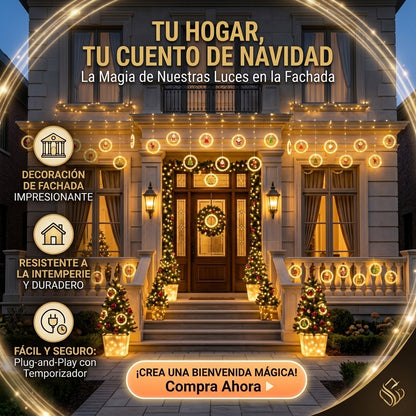 Cortina De Luces Navidenas Multi Estilo