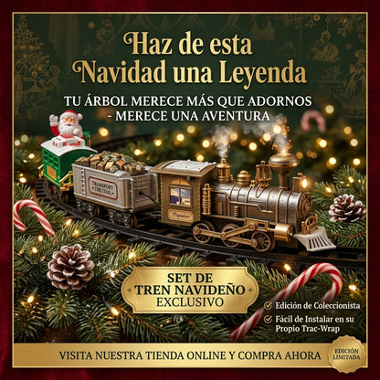 💫Set De Tren 🚂Colgante🎄 Para Árbol De Navid🎁🧑🏻‍🎄🎄