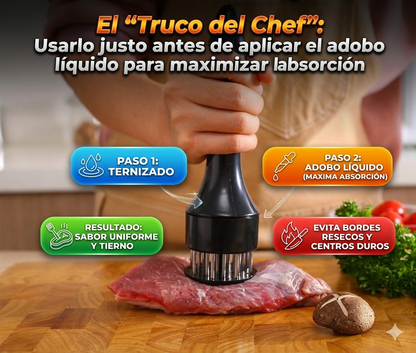 Ablandador de Carne y adobador para Carne👨🏻‍🍳