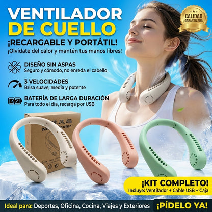 💨Ventilador Portatil Para Cuello Articair😯🧏🏻‍♀️