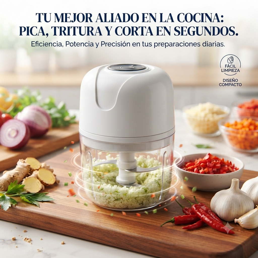 Procesador De Alimentos Eléctrico:🔥 Tu Mejor Aliado en la Cocina 👉🏻🧑🏻‍🍳