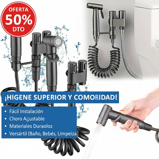 Adaptador de Lujo para Grifo: Alta Presión 💧Acero Inoxidable Mano