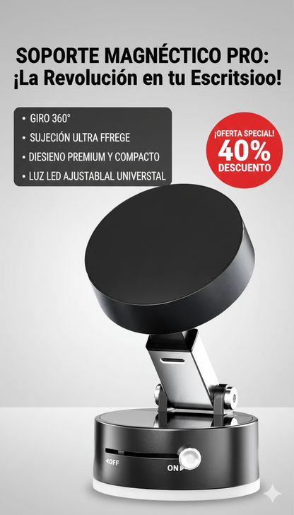 Soporte Magnético para Celular con sistema de  Succión al Vacío💯🔥 Imantado y Plegable📱