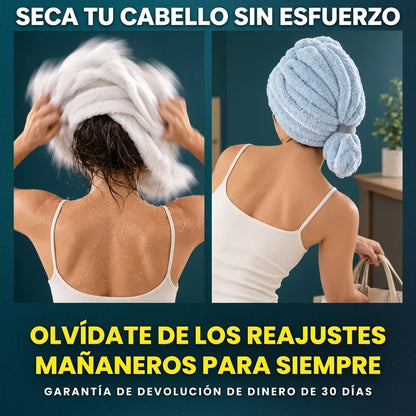👉Twist' La Toalla Para Cabello Secado Rápido Plush Secadorapido 2x1🤯
