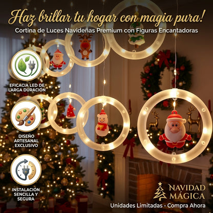 Cortina De Luces Navidenas Multi Estilo