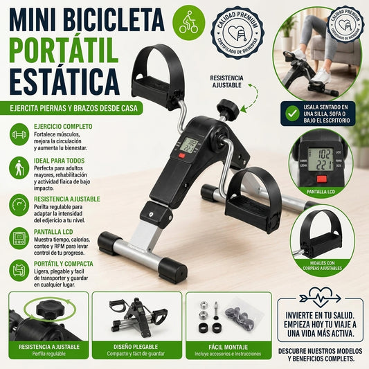 Mini Bicicleta Estatica Portatil